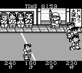 Downtown Nekketsu Koushinkyoku: Dokodemo Daiundoukai screenshot 3 for GameBoy